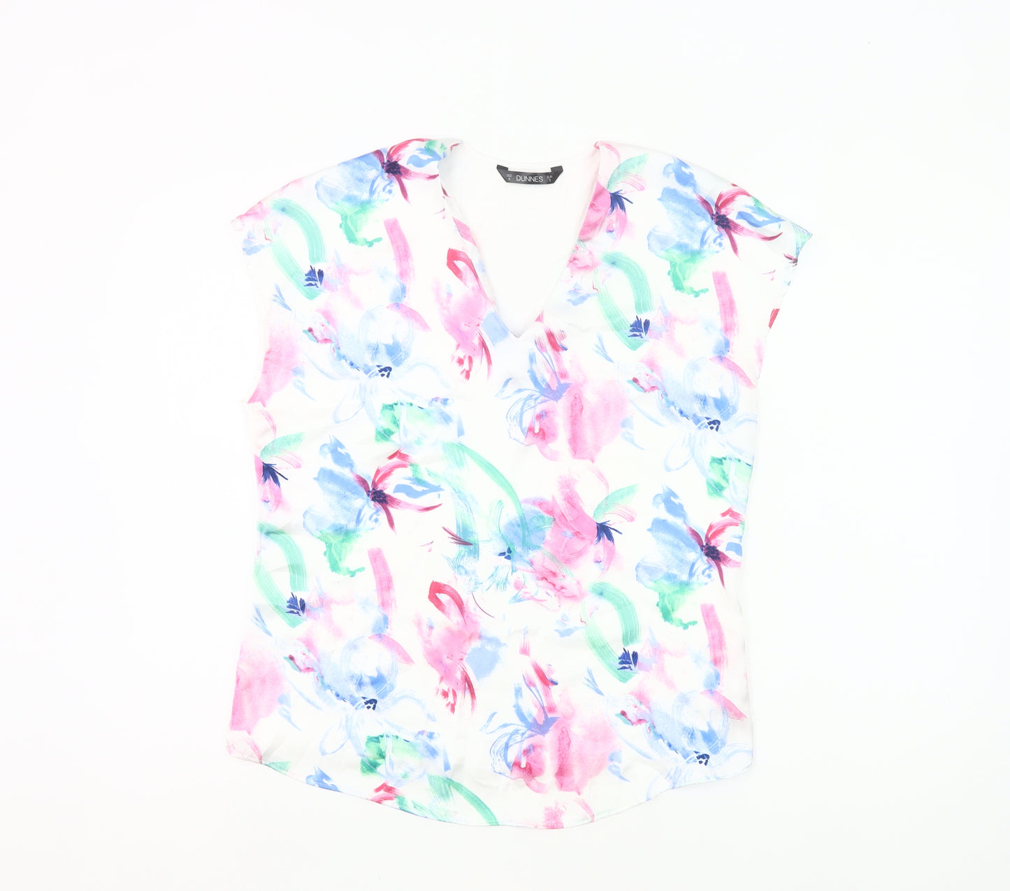 Dunnes Women’s Multicoloured Floral Sleeveless Tunic Blouse Size 8
