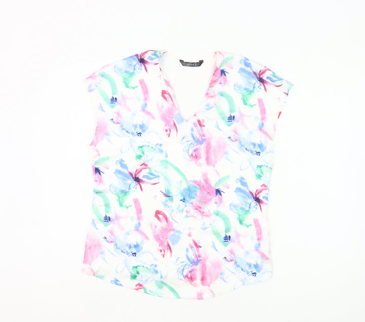 Dunnes Women’s Multicoloured Floral Sleeveless Tunic Blouse Size 8