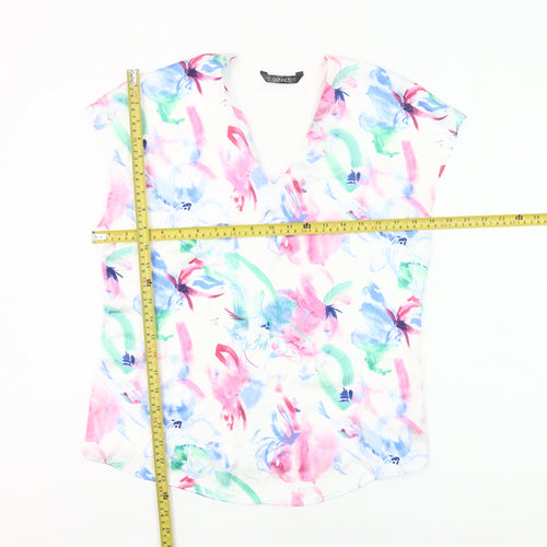 Dunnes Women’s Multicoloured Floral Sleeveless Tunic Blouse Size 8