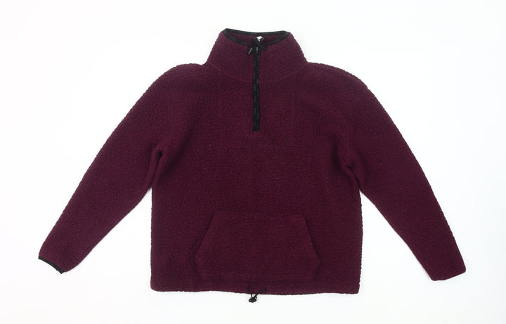 Victoria's Secret PINK Womens Purple XS Fleece Pullover Sweatshirt