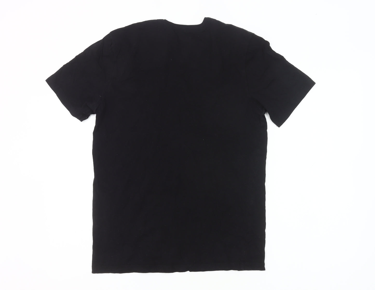 Hugo Boss Men's Black Cotton Crew Neck Short Sleeve T-Shirt M