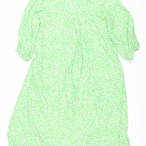 French Connection Women’s Green Midi Wrap Dress Size S Long Sleeve