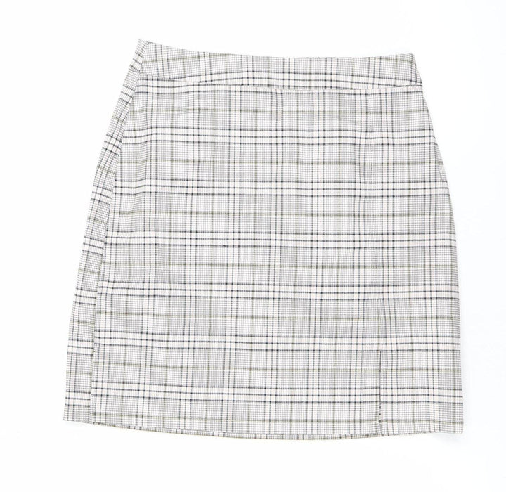 New Look Women’s Multicoloured Size 8 Check Pencil Skirt