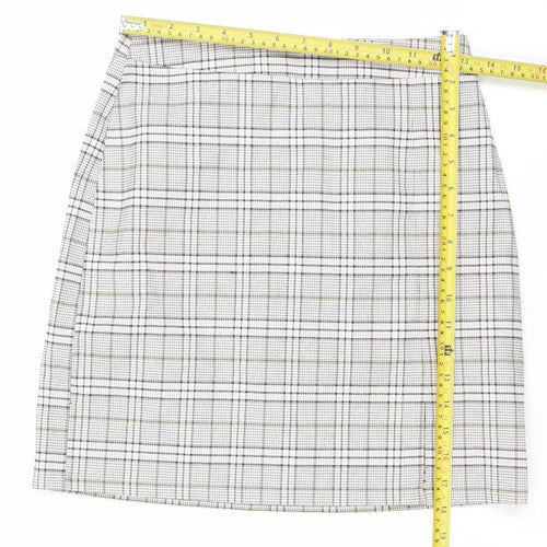 New Look Women’s Multicoloured Size 8 Check Pencil Skirt