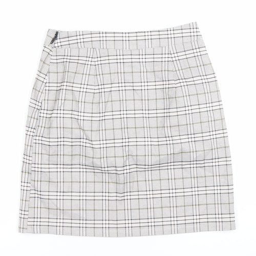 New Look Women’s Multicoloured Size 8 Check Pencil Skirt