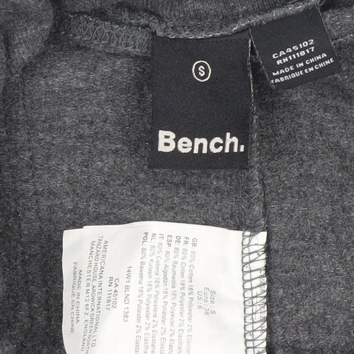 Bench Womens Grey Jogger Sweatpants S Cotton Blend Activewear Trousers