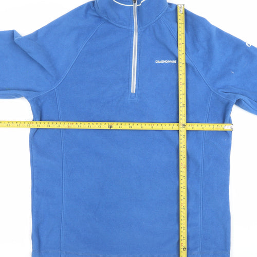 Craghoppers Men’s Blue Fleece Sweatshirt Size S 1/2 Zip Pullover
