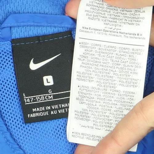 Nike Boys Blue Track Jacket 12-13 Years York City Foundation Sports Zip