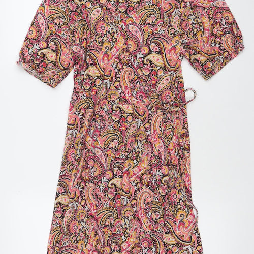Next Womens Multicoloured Paisley Wrap Dress Size 6