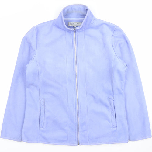 Tayberry & Co. Women's Blue Fleece Full Zip Jacket Size XL