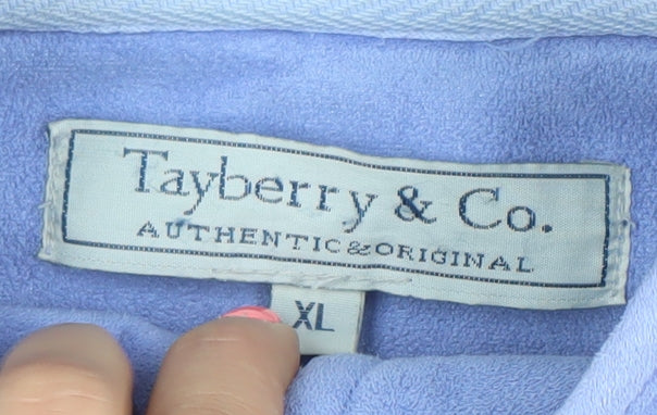 Tayberry & Co. Women's Blue Fleece Full Zip Jacket Size XL