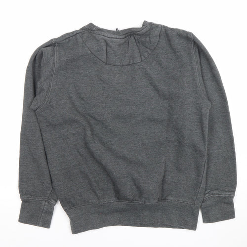 Oxford University Boys Grey XS Pullover Sweatshirt Logo Crew Neck