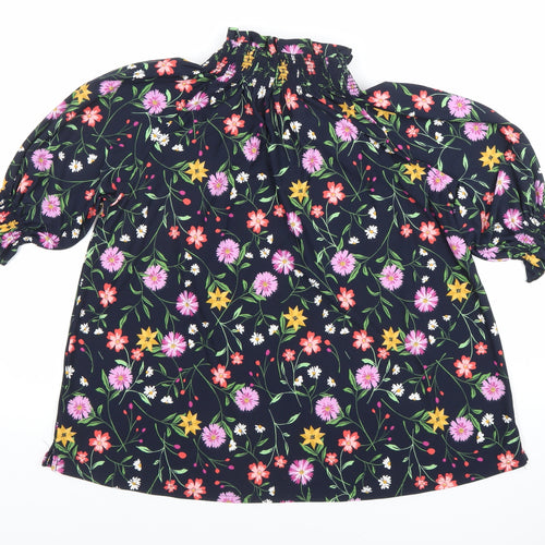 Pebble Bay Womens Multicoloured Floral Blouse Size 12 Tunic Top