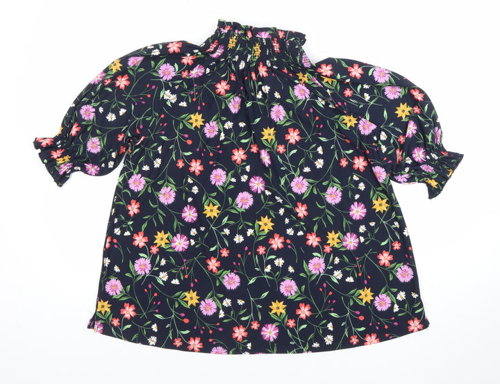 Pebble Bay Womens Multicoloured Floral Blouse Size 12 Tunic Top