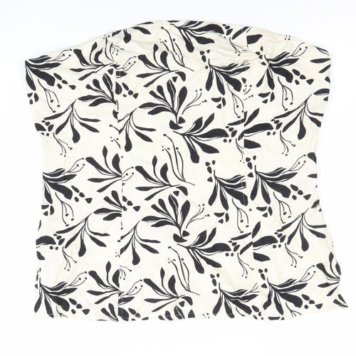 Marks and Spencer Womens Black White Floral Sleeveless Blouse Size 18