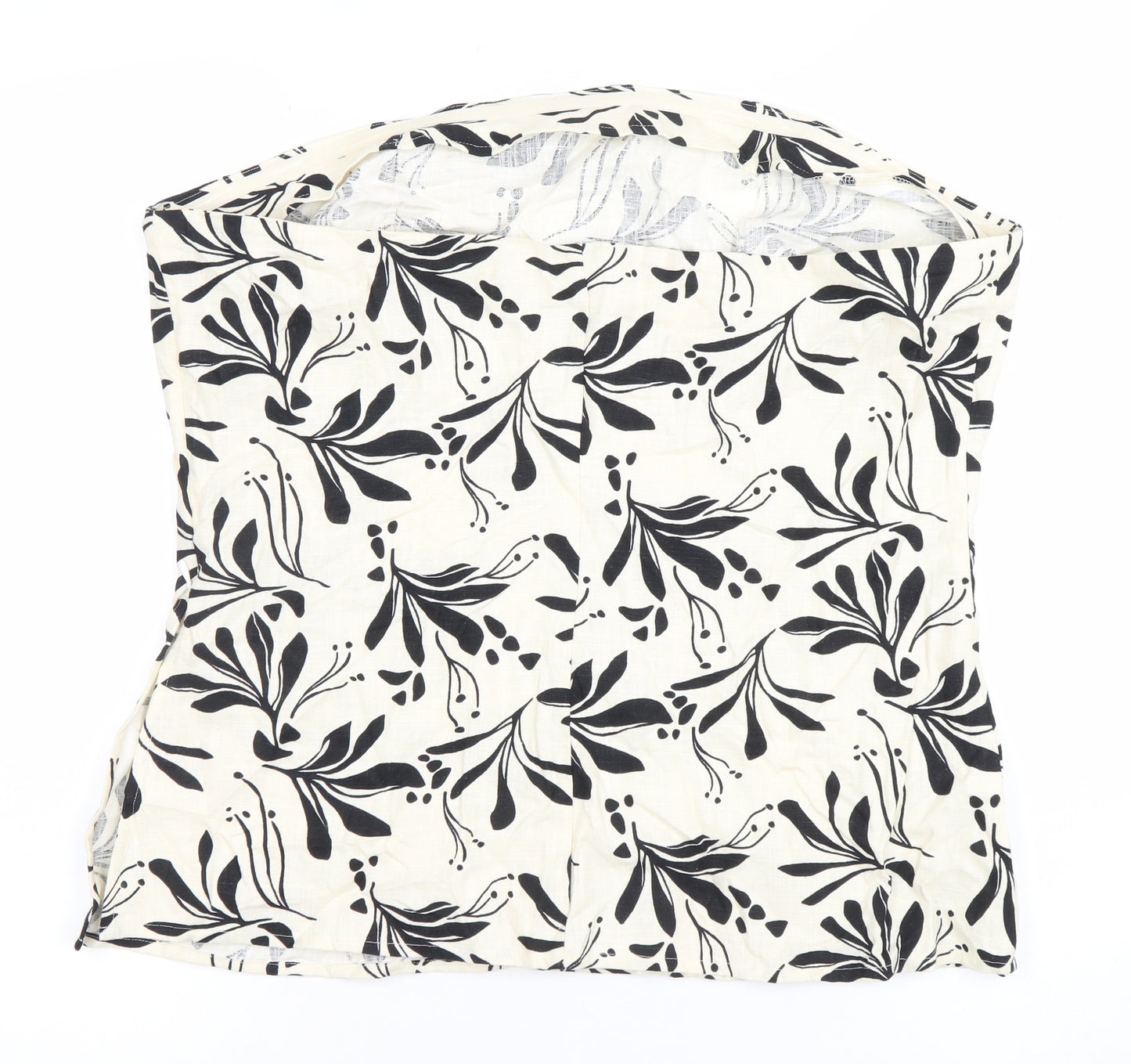 Marks and Spencer Womens Black White Floral Sleeveless Blouse Size 18