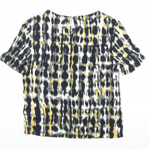 Marks and Spencer Women’s Multicoloured Blouse Size 6 Short Sleeve