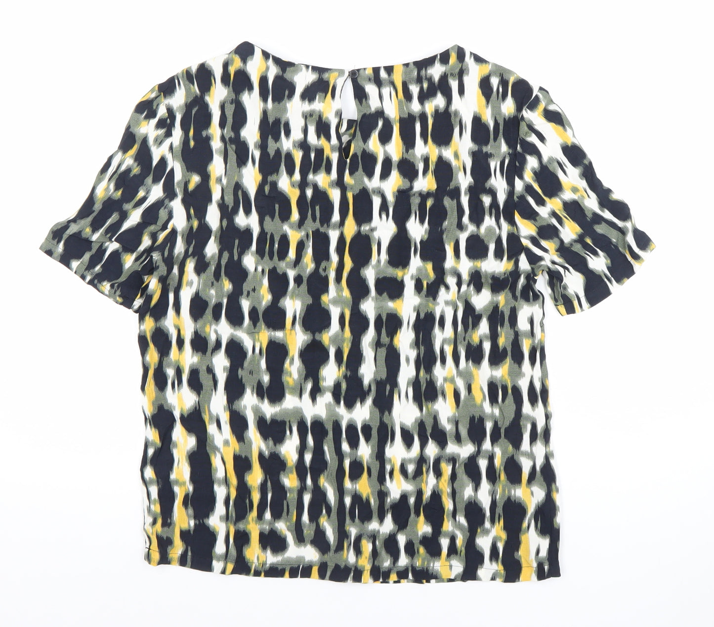 Marks and Spencer Women’s Multicoloured Blouse Size 6 Short Sleeve