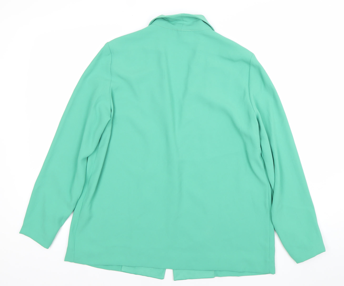 Topshop Women’s Green Size 12 Shawl Collar Blazer Jacket
