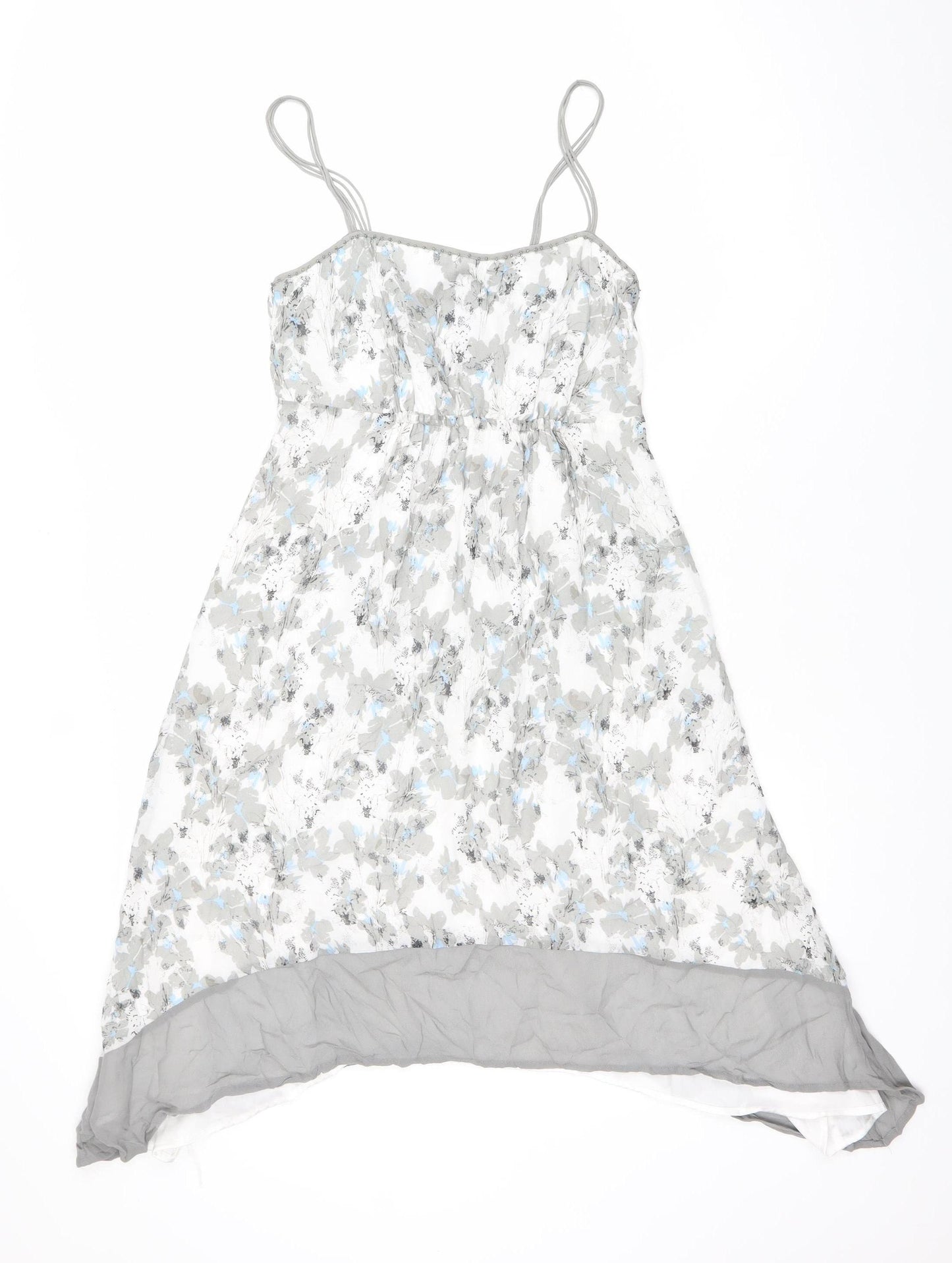 Love Me Tender Women’s Grey Floral Slip Midi Dress Size 10