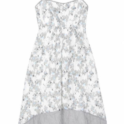 Love Me Tender Women’s Grey Floral Slip Midi Dress Size 10