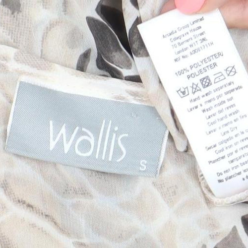Wallis Womens Multicoloured Snake Print Tunic Blouse S 3/4 Sleeve