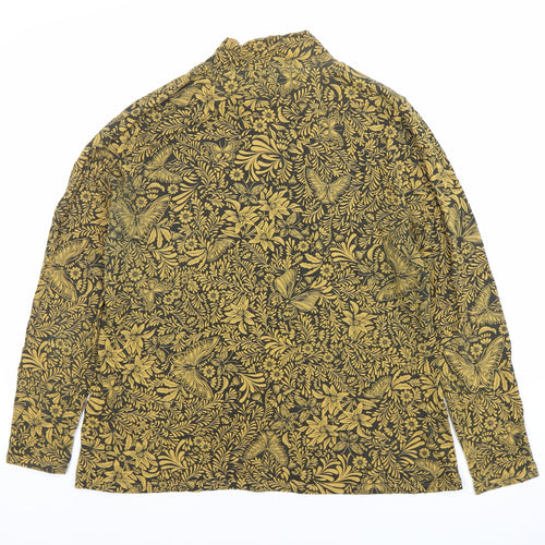 Marks and Spencer Womens Multicoloured Size 18 Floral Butterfly Tunic Blouse Long Sleeve