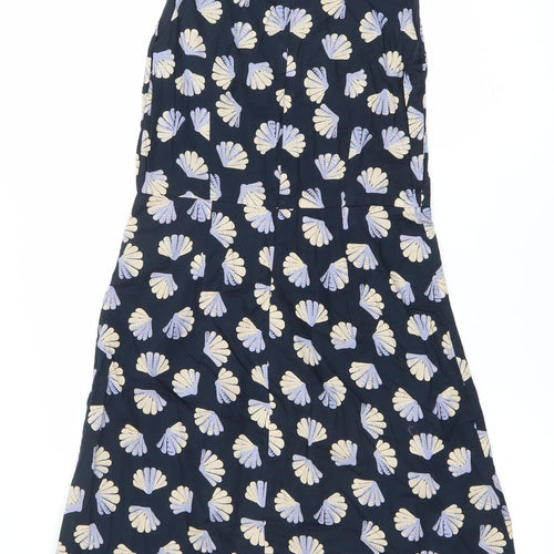 Great Plains Women Blue Knee Length Sleeveless A-Line Dress M