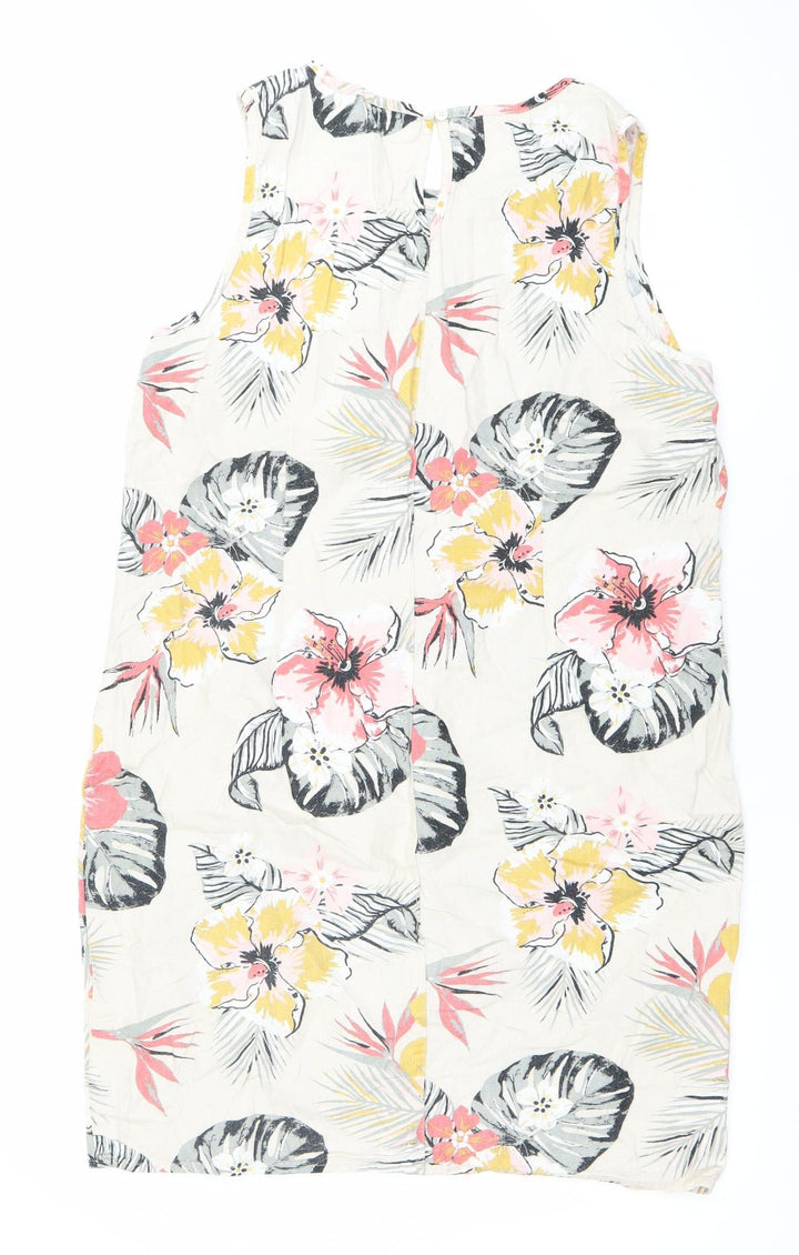 M&Co Women’s Multicoloured Floral Shift Dress Size 14