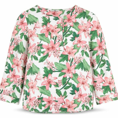 TU Women’s Multicoloured Floral Blouse Size 10 Long Sleeve Tunic