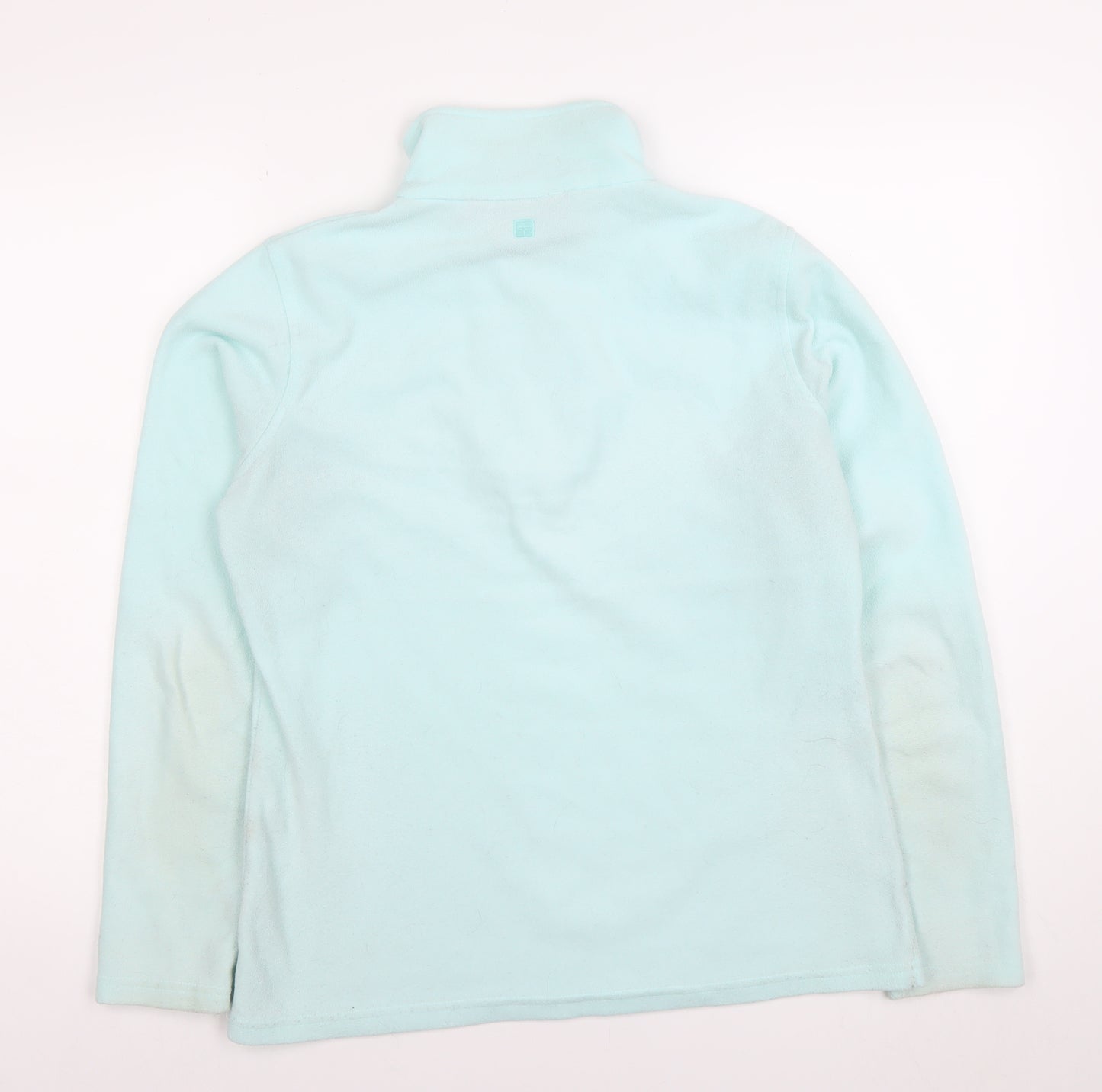 Mountain Warehouse Womens Blue Fleece Sweatshirt M Half Zip Long Sleeve
