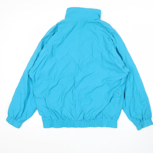 Rodeo Teens Blue Nylon Windbreaker Jacket Size 12 Retro Sportswear
