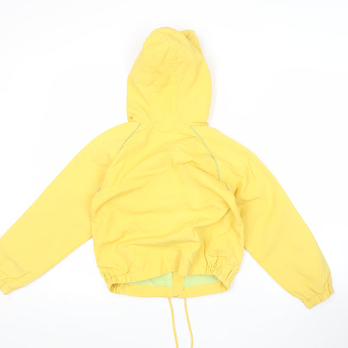 Track & Field Boys Yellow Windbreaker Jacket Hooded 9 Years