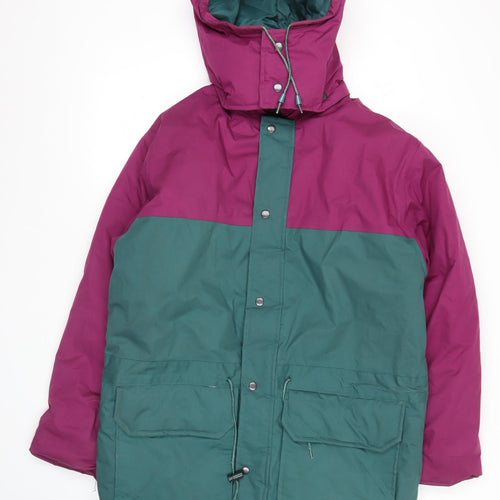 Regatta Men’s Green Purple Parka Jacket S 97cm Hooded Waterproof