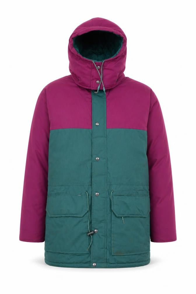 Regatta Men’s Green Purple Parka Jacket S 97cm Hooded Waterproof