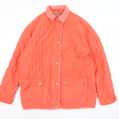Claire DK Women’s Pink Quilted Jacket Size M Mid-Length Casual