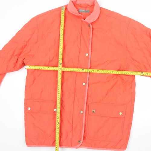 Claire DK Women’s Pink Quilted Jacket Size M Mid-Length Casual