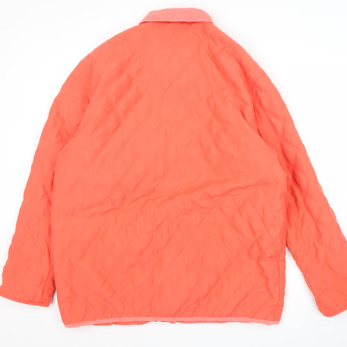 Claire DK Women’s Pink Quilted Jacket Size M Mid-Length Casual