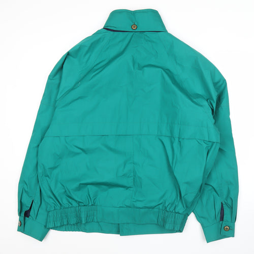 Marks and Spencer St Michael Men’s Green L 41-43" Basic Jacket Lined Zip Pockets