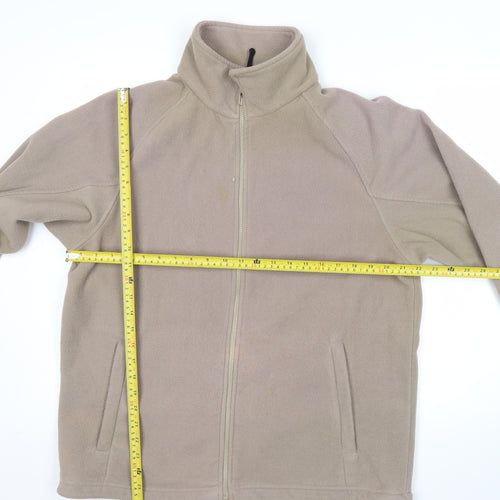 Regatta Mens Beige Fleece Jacket UK M Full Zip Outdoor Hiking