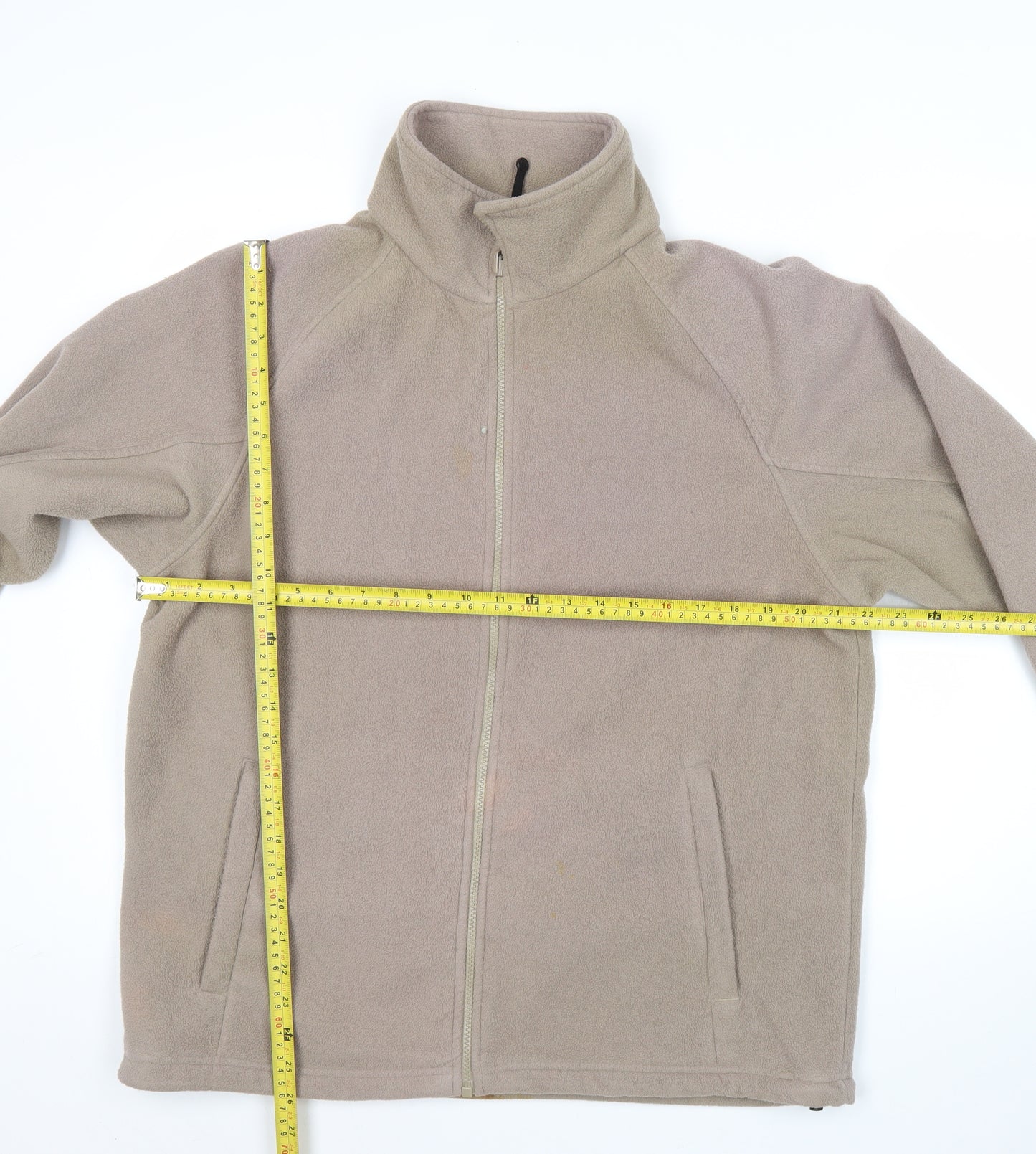 Regatta Mens Beige Fleece Jacket UK M Full Zip Outdoor Hiking