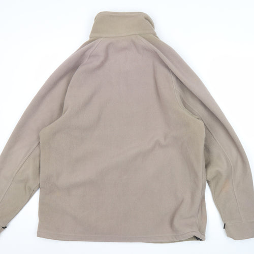 Regatta Mens Beige Fleece Jacket UK M Full Zip Outdoor Hiking