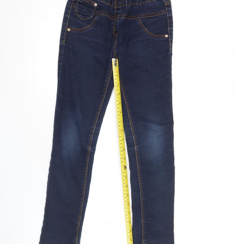 Next Girls Blue Skinny Jeans Age 9 Years Slim Fit Stretch Denim Pockets