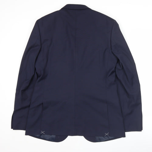 Marks and Spencer Men’s Blue Slim Fit Blazer Jacket 42 Chest XL