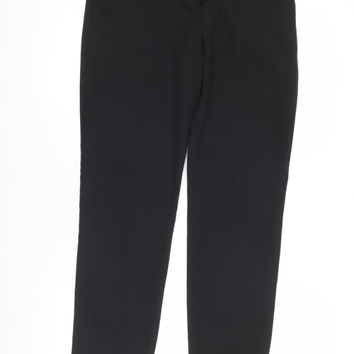 ASOS Women’s Black Size 8 Workwear Flat Front Straight Trousers