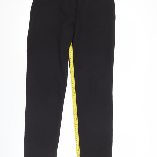 ASOS Women’s Black Size 8 Workwear Flat Front Straight Trousers