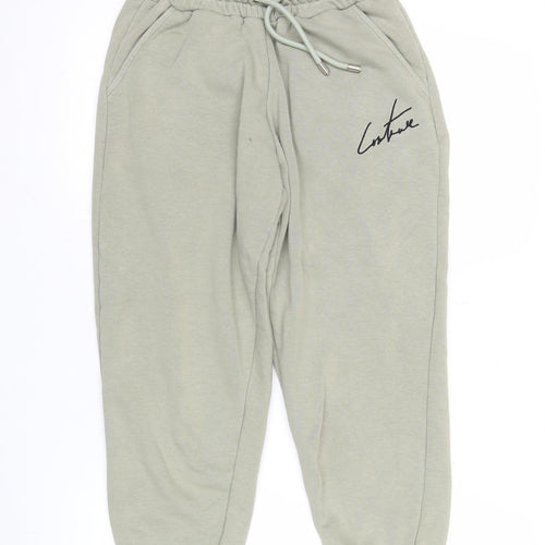 The Couture Club Men’s Green XS Jogger Trousers Elastic Waist