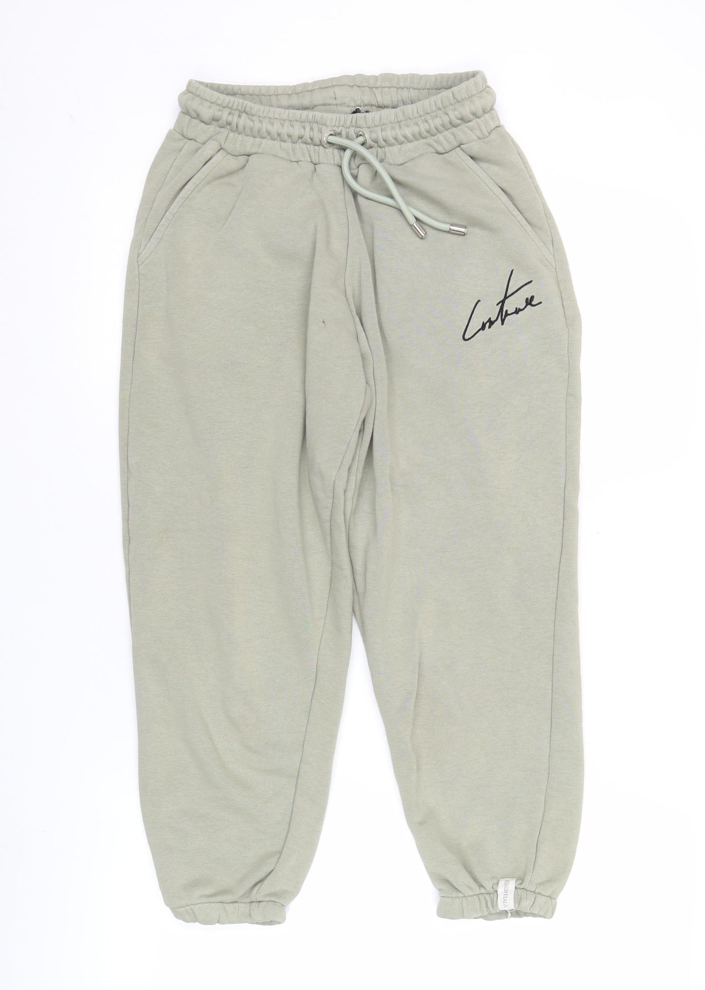 The Couture Club Men’s Green XS Jogger Trousers Elastic Waist