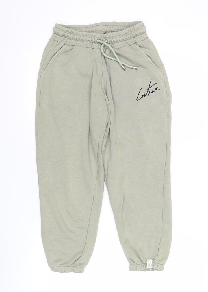The Couture Club Men’s Green XS Jogger Trousers Elastic Waist