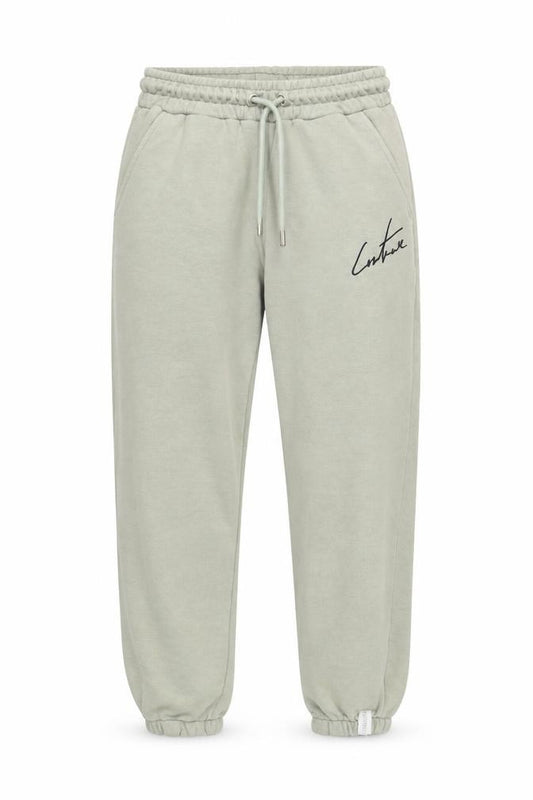 Front view of The Couture Club Men’s Green XS Jogger Trousers Elastic Waist